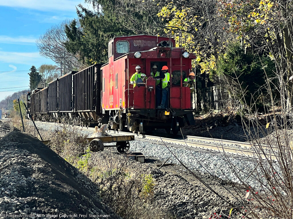 Train & crew head west.